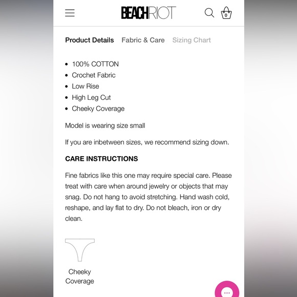 Beach Riot Kaylin Bottom Love Flower - Picture 9 of 9